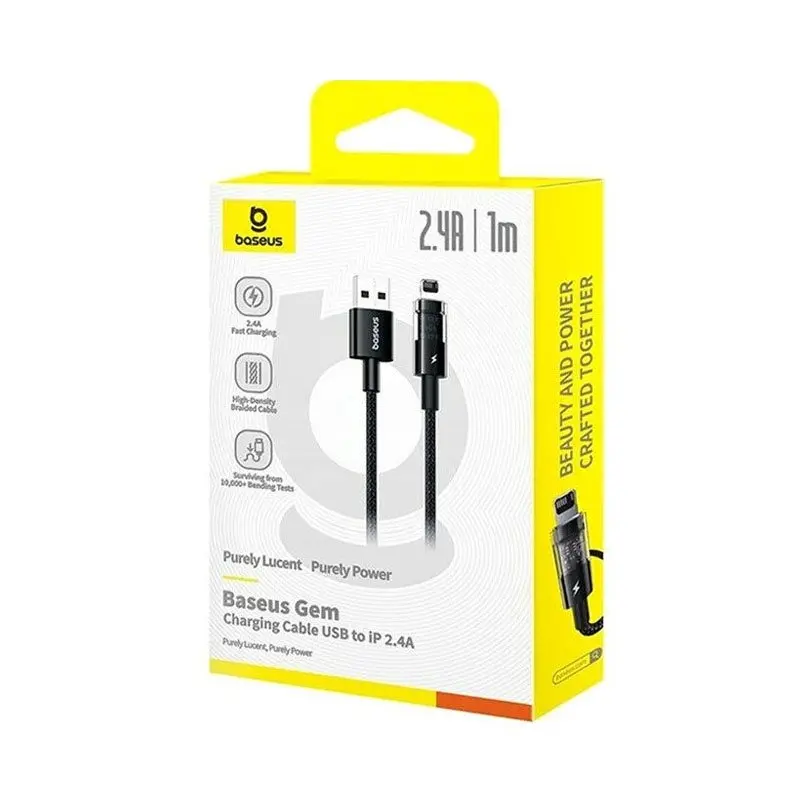 کابل شارژ USB-A to iP باسئوس مدل P10373003111-00-1